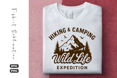 Hiking and Camping Wildlife Expedition SVG | Camping T-Shirt Product Image 1