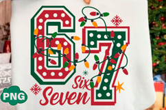 Funny Six Seven Meme Christmas Png Product Image 1