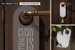 Hotel Door Hanger with Tassel Mockup Product Image 4