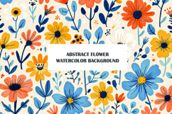 Vintage Blue Gold Floral Edge Background Product Image 1