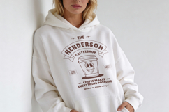 Retro Coffeeshop T-Shirt Cartoon Mascot Product Image 4