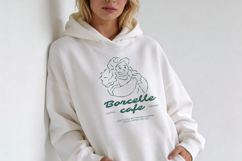 Coffee Girl T-Shirt, Editable Canva &amp; Illustrator Template Product Image 4
