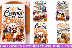 Halloween Kitchen Towel PNG, Funny Halloween PNG, Product Image 1