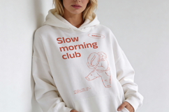 Slow Morning Club Minimalist T-Shirt Product Image 4