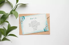 Floral Funeral Thank You Card, Ms Word & Photoshop Template Product Image 3