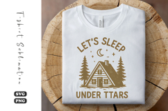 Let’s Sleep Under Stars Cabin Adventure PNG Product Image 1