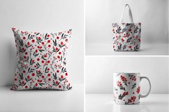 Festive Red Berry Winter Pattern Set Product Image 4