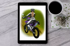 Clipart a couple Bikers, Best friend clipart. Product Image 4