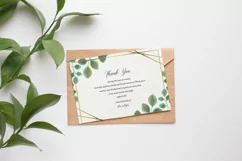 Floral Funeral Thank You Card, Word and Photoshop Template Product Image 4