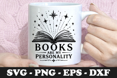 Books Are My Personality SVG Mug Design Product Image 1