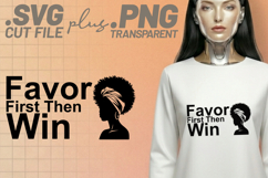4x Motivational Quotes Favor First SVG Cut Files Afro Product Image 4