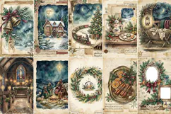 Winter Night Junk Journal Digital Paper| Junk Journal Product Image 6