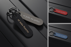Leather Keychain Tag Mockup Product Image 4