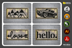 3D Led Wall Decor SVG, Wall Night Light DXF, Glowforge Laser Product Image 4