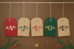 Christmas Split Monogram Font Product Image 5