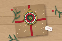 3D Layered Christmas Ornament SVG Product Image 5