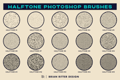 Halftone Photoshop Brushes Product Image 5