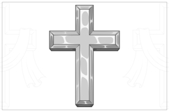 Christian Cross with Sacred Mantle Product Image 4