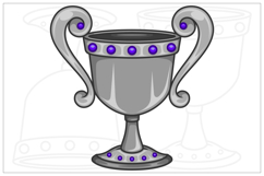 Illustrations of classic trophy cups Product Image 4