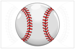 Baseball with Flames in Color Product Image 4