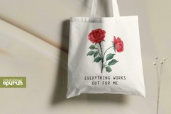 Manifest Quotes with Birth Month Flower Tee 04 Product Image 2