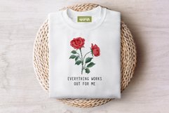 Manifest Quotes with Birth Month Flower Tee 04 Product Image 3