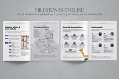 Minimalist Corporate Company Profile Canva Template Product Image 4