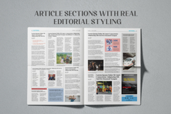 Newspaper Editorial Template-Modern News Layout Product Image 2