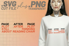 4x Bookish Quotes One More Chapter Real Life Wait SVG Cut Product Image 4