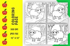 Sheep coloring pages, coloring book Product Image 1