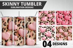 Valentines Love Skinny Tumbler PNG Wrap| Valentines Tumbler Product Image 1