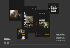 Backpacker Instagram Post &amp; Story Template Product Image 5
