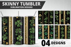 3D St Patrick&#039;s Day Tumbler Wrap| Sublimation Design Product Image 1