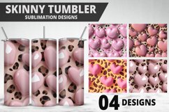 Valentines Love Skinny Tumbler PNG Wrap| Valentines Tumbler Product Image 1