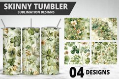 3D St Patrick&#039;s Day Tumbler Wrap| Sublimation Design Product Image 1