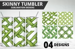 Skinny Tumbler Wrap Design | Tumbler Wrap PNG Design Product Image 1