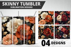 Rose Flowers Tumbler Wrap | Sublimation Design | Tumble PNG Product Image 1