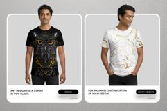 5 T-Shirt Mockups on Indian Man. Vol.01. Generated AI Product Image 4