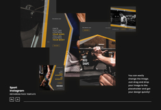 Sport Instagram Ads Post and Story Template Product Image 5