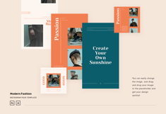 Modern Fashion Instagram Post &amp; Story Template Product Image 4