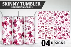 Lovely Hearts Tumbler Design | Valentine's Day Tumbler Wrap Product Image 1