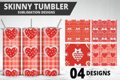 Lovely Hearts Tumbler Design | Valentine&#039;s Day Tumbler Wrap Product Image 1