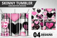 Lovely Hearts Tumbler Design | Valentine&#039;s Day Tumbler Wrap Product Image 1