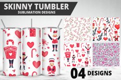 Lovely Hearts Tumbler Design | Valentine&#039;s Day Tumbler Wrap Product Image 1