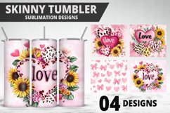 Lovely Hearts Tumbler Design | Valentine&#039;s Day Tumbler Wrap Product Image 1
