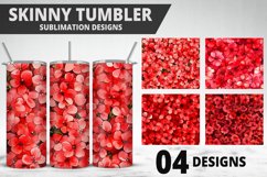 Flowers Tumbler Wrap | Sublimation Design | Tumble PNG Product Image 1