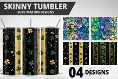 3D St Patrick&#039;s Day Tumbler Wrap| Sublimation Design Product Image 1