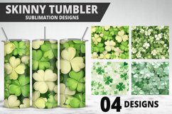 3D St Patrick&#039;s Day Tumbler Wrap| Sublimation Design Product Image 1