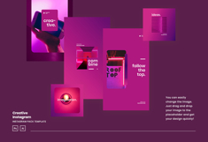 Neon Creative Instagram Ads Post &amp; Story Template Product Image 5