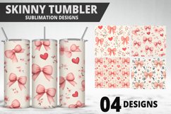 Lovely Hearts Tumbler Design | Valentine&#039;s Day Tumbler Wrap Product Image 1
